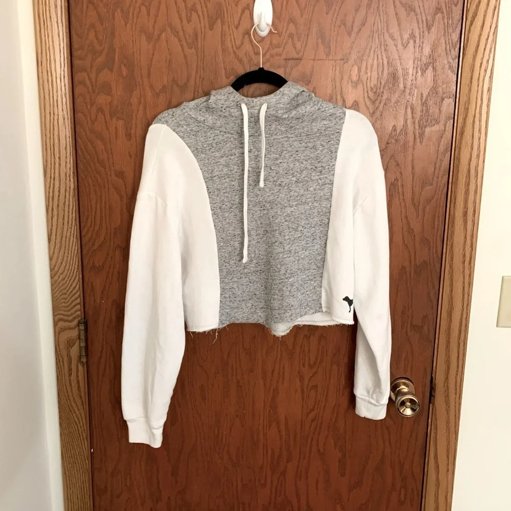 PINK Cropped Hoodie